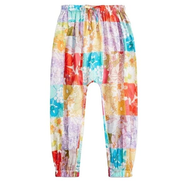 Zimmermann Kids Bells patchwork-effect floral-print cotton pants 4